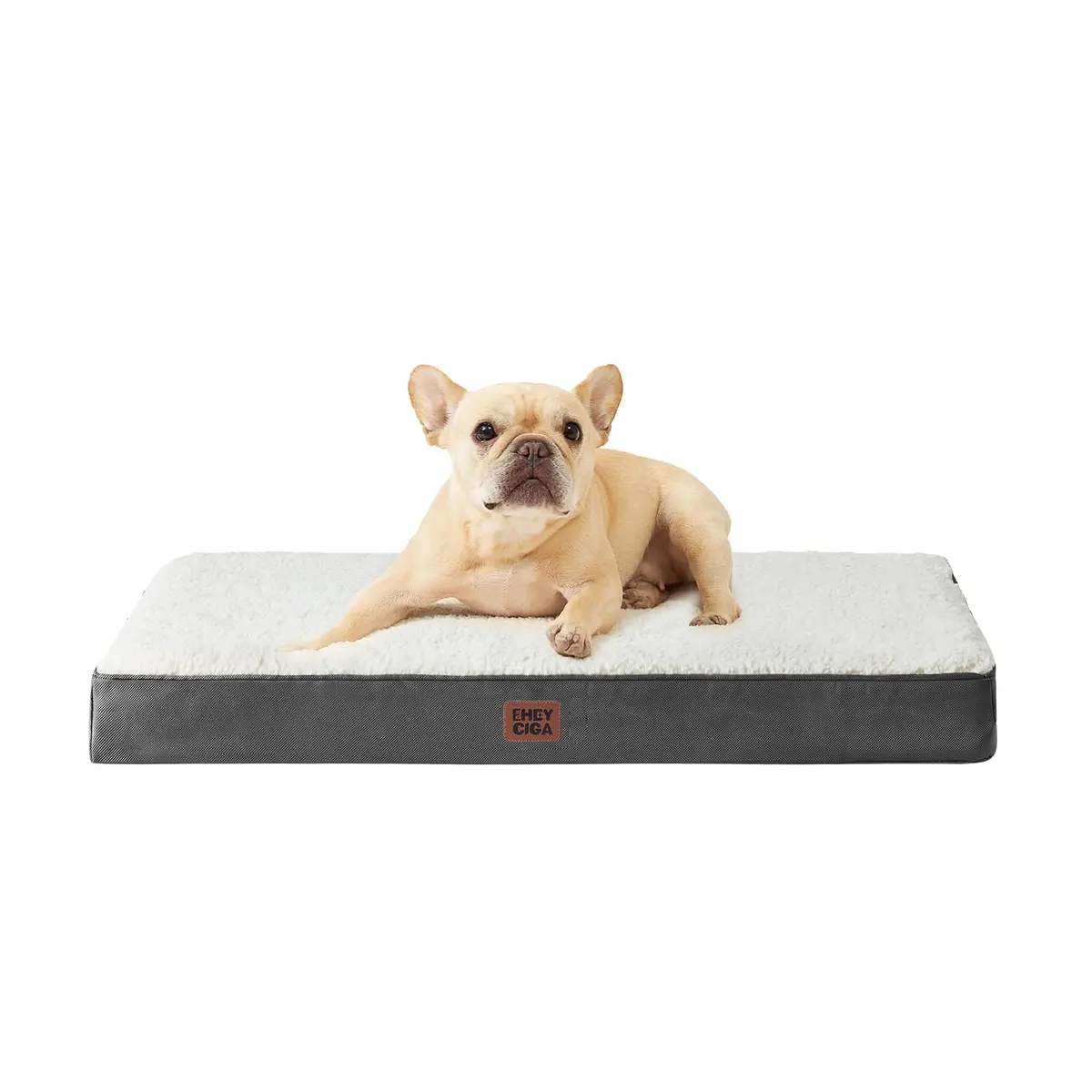 EHEYCIGA Orthopedic Dog Bed Egg Crate Support 76cm x 51cm | Washable Large Dog Mat - main product image