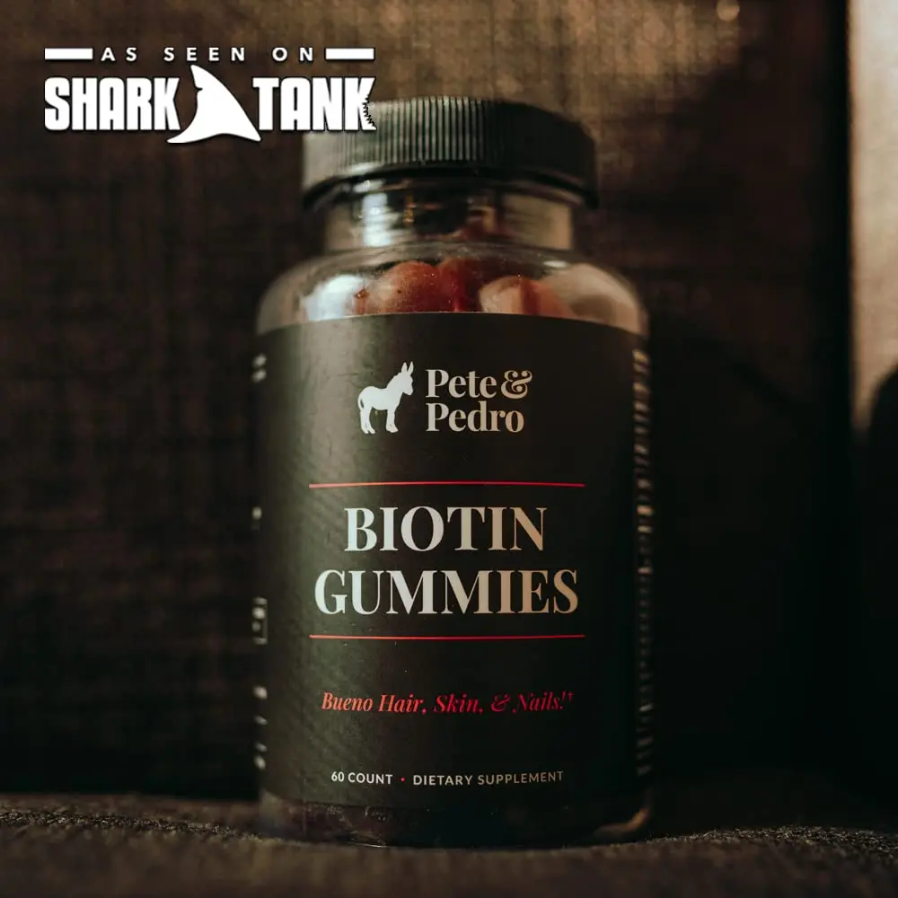 Pete & Pedro Biotin Gummies for Hair, Skin & Nails | Cherry Flavor, 60 Count - view 8