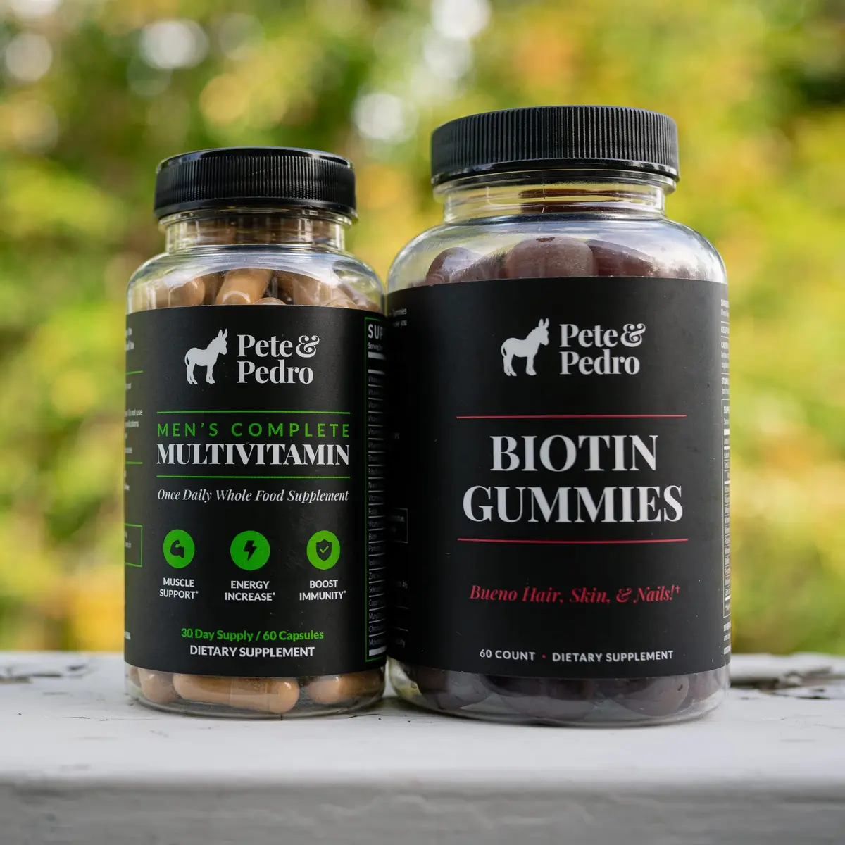 Pete & Pedro Biotin Gummies for Hair, Skin & Nails | Cherry Flavor, 60 Count - view 9