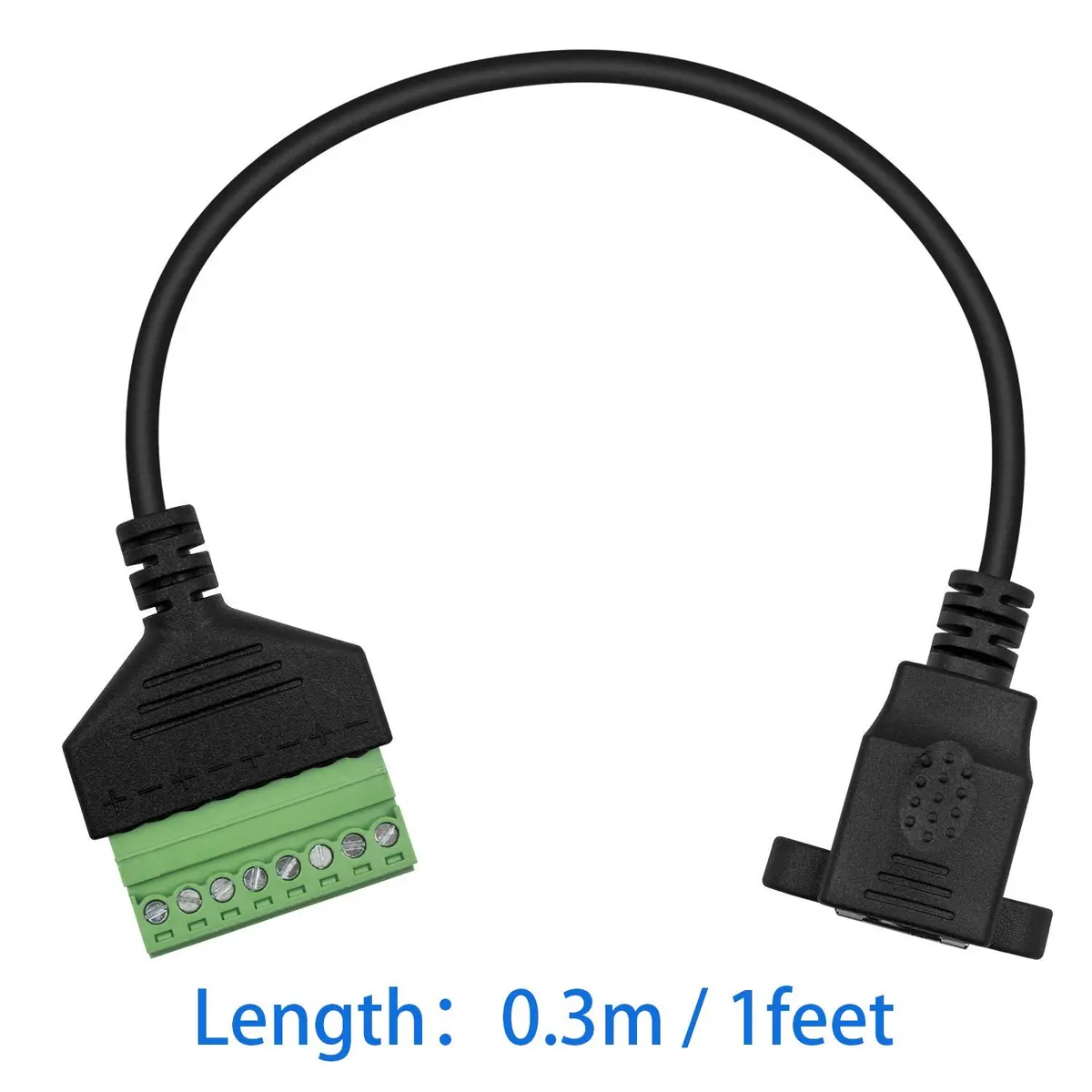 Poyiccot RJ45 to 8Pin Screw Terminal Adaptor 12inch | Ethernet Extender for CCTV & Network - view 6