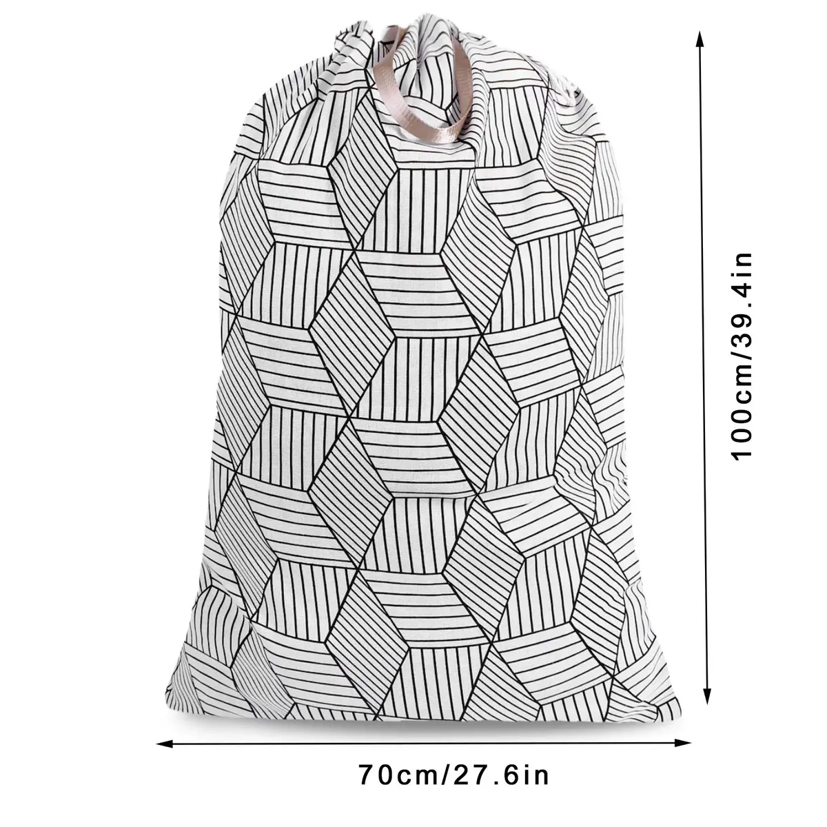 SANFERGE Extra Large Laundry Bag with Drawstring & Handle | Heavy Duty Travel & Household Storage (28 x 40 Inch) - view 2
