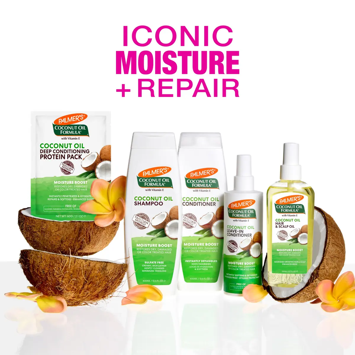 Palmer's Moisture Boost Coconut Oil Hair & Scalp Restorative Spray 150ml (5.1 Fl Oz) | Hydrates Dry Damaged Hair & Scalp - view 2
