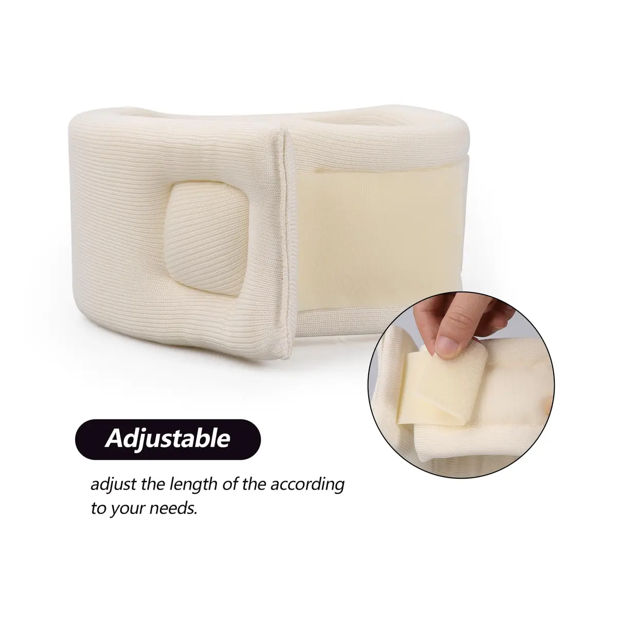 Cozyhealth Soft Foam Neck Brace Universal Cervical Collar L | 7.6cm Depth, Adjustable Neck Support for Pain Relief - view 6