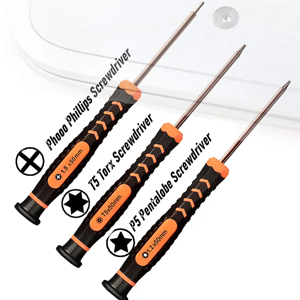 TECKMAN MacBook Repair Tool Kit with P5 Pentalobe, T5 Torx, and PH000 Phillips Screwdrivers | 6-Piece Set for MacBook Air & Pro - view 2