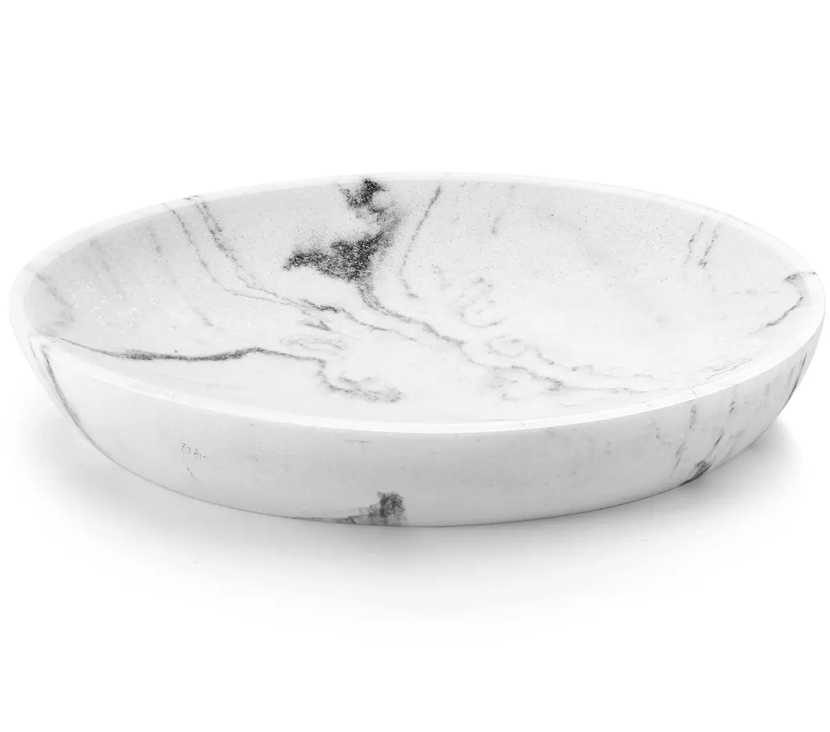 Luxspire Resin Soap Dish Gravel White | Elegant Bathroom & Kitchen Accessory - main product image