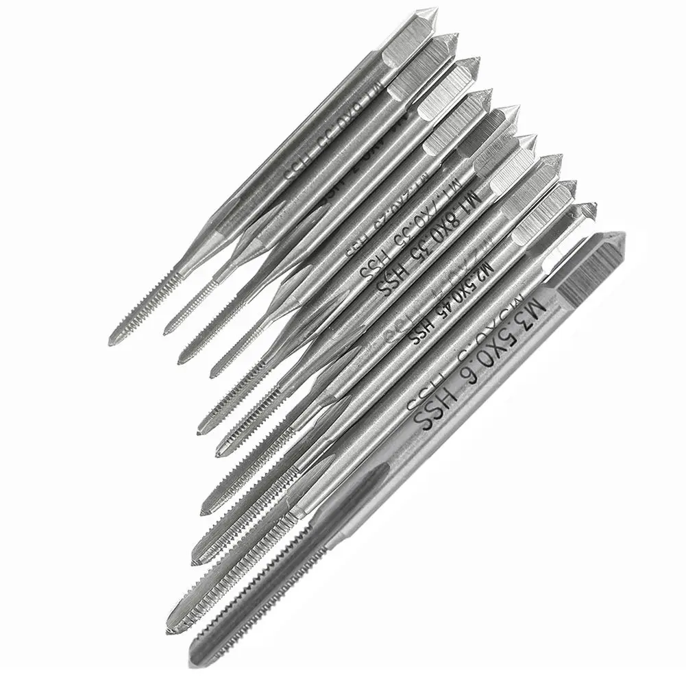 YAKAMOZ Micro Metric Tap Set M1-M3.5 HSS 10-Piece | Precision Tapping for Small Threads - view 2