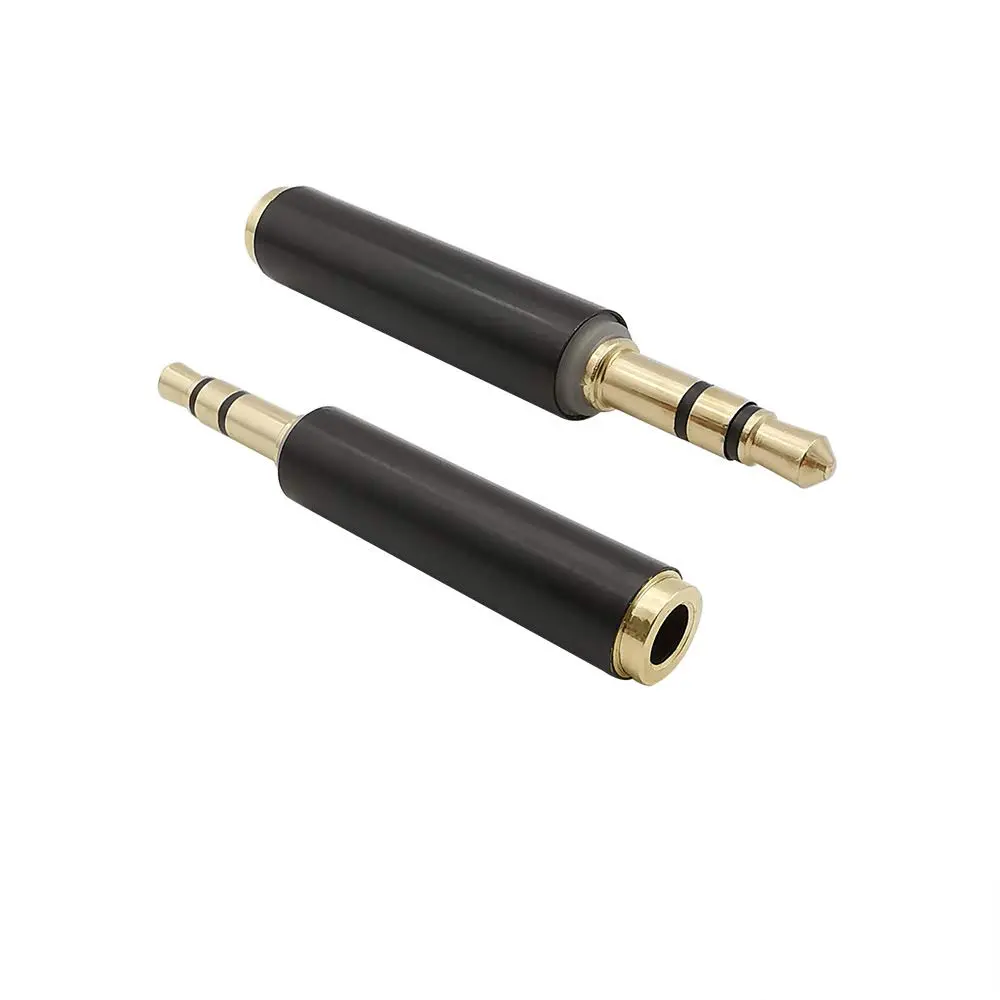 VizGiz TRRS to TRS Adapter 2 Pack | 3.5mm Male to Female Converter for Microphone Input - main product image