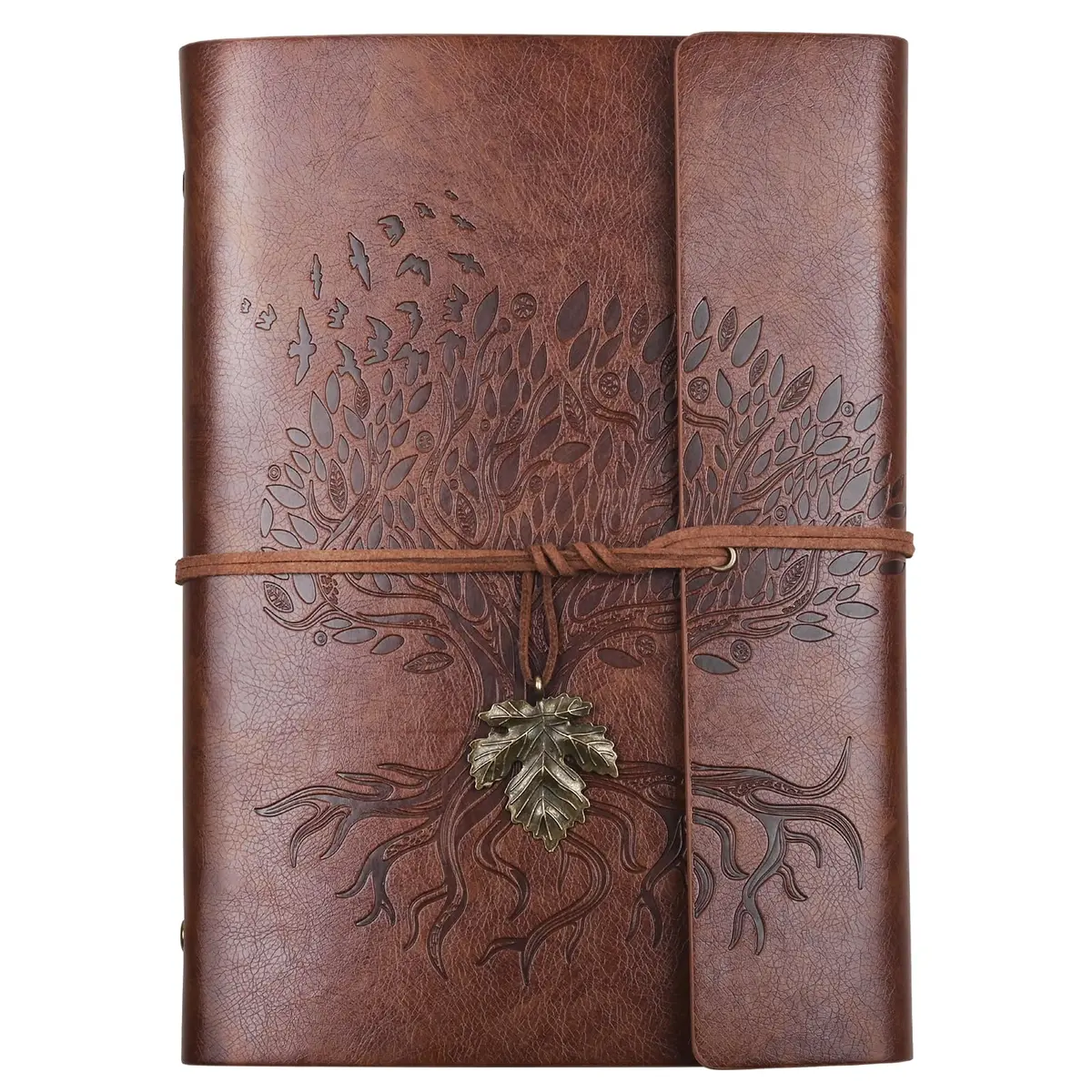 Billtigif Leather Journal Notebook, Refillable Vintage 6.5"x9.2" | Premium Handcrafted Writing Companion - main product image