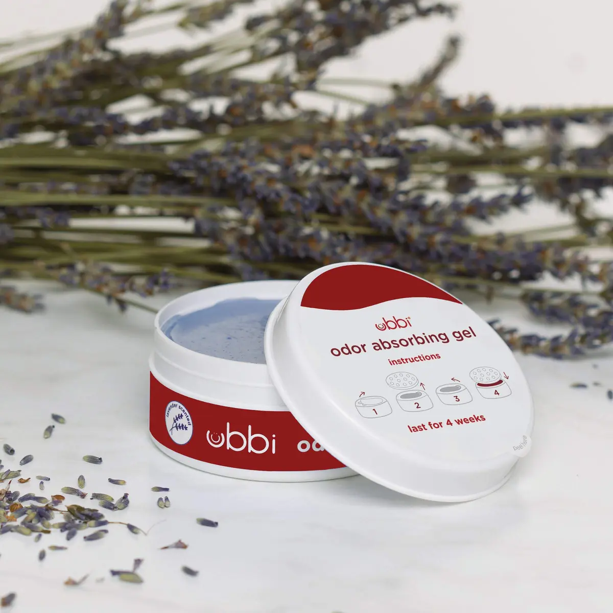 Ubbi Pet Odor Absorbing Gels 3 Pack | Lavender Scent, Long Lasting, Reusable Container - view 3