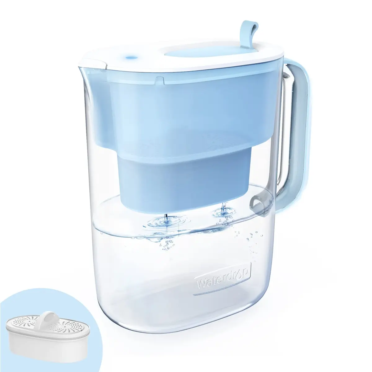 Waterdrop PT-61B Water Filter Pitcher 2.5 Gallons (200 Gallons) | NSF Certified Chlorine Reduction - main product image