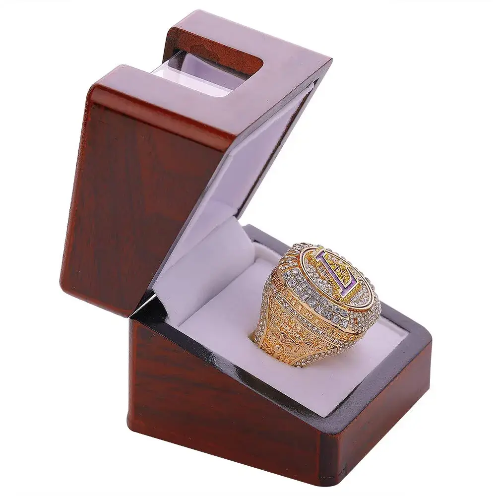 noblehead Championship Ring Display Case Single Slot Real Wood | 6.1 cm (2.4 in) Cube - view 2