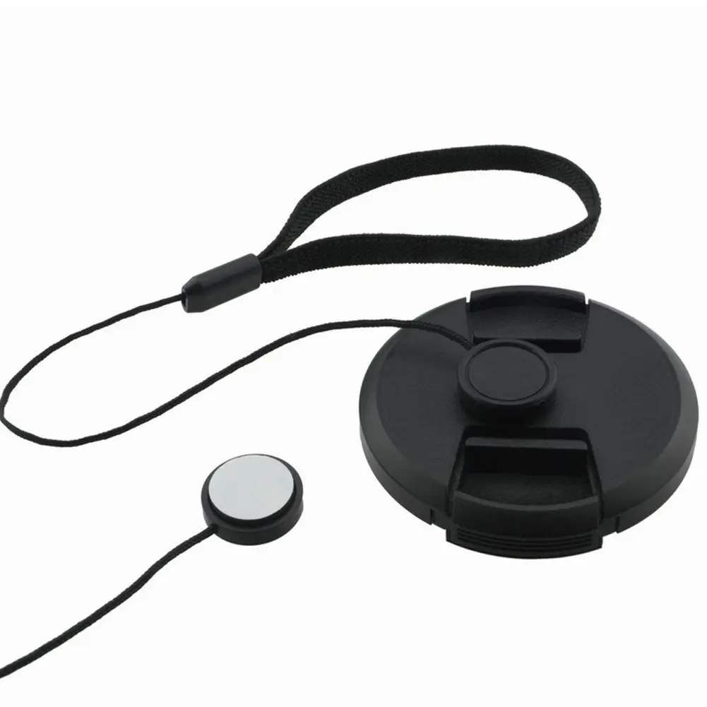 VizGiz Lens Cap Keeper Lanyard 23cm Black | Anti-Lost Self-Adhesive for DSLR Cameras - view 5