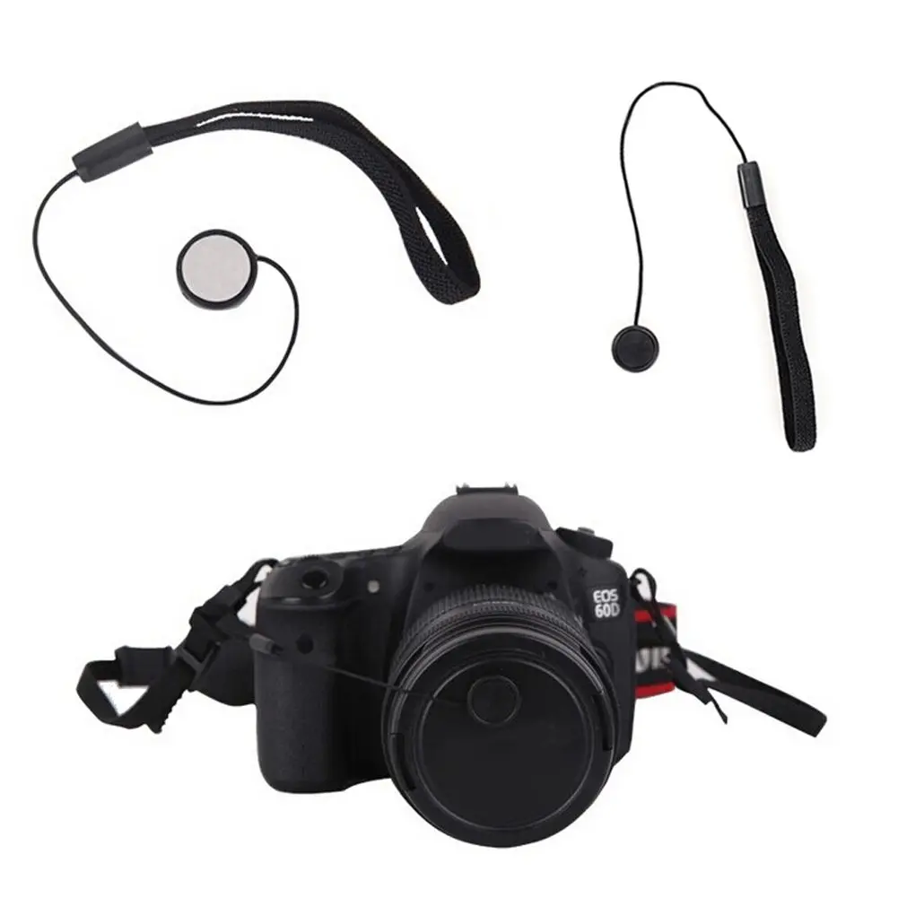 VizGiz Lens Cap Keeper Lanyard 23cm Black | Anti-Lost Self-Adhesive for DSLR Cameras - view 7