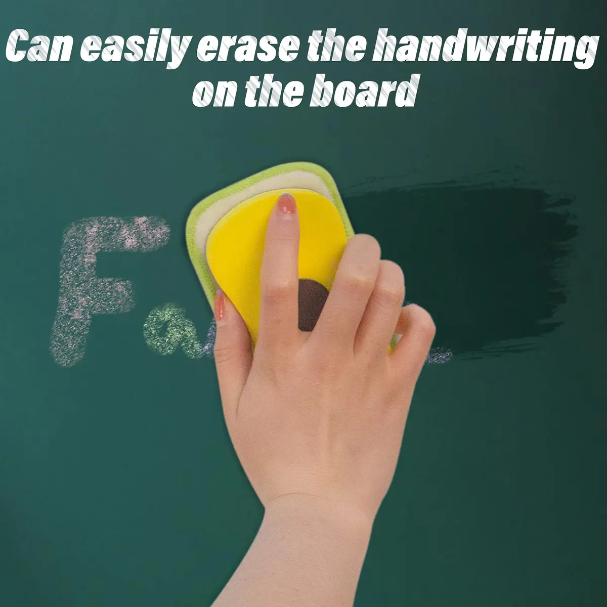OSOPOLA 2 Pack Chalkboard Eraser + 2 Microfiber Cloths | Washable Microfiber Cleaning Tool - view 4