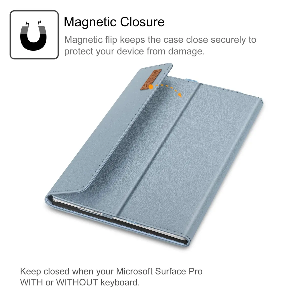 FINTIE Case for 12.3 inch Microsoft Surface Pro 7 Plus, Pro 7/6/5/4/3 | Multi-Angle PU Leather Cover - view 8