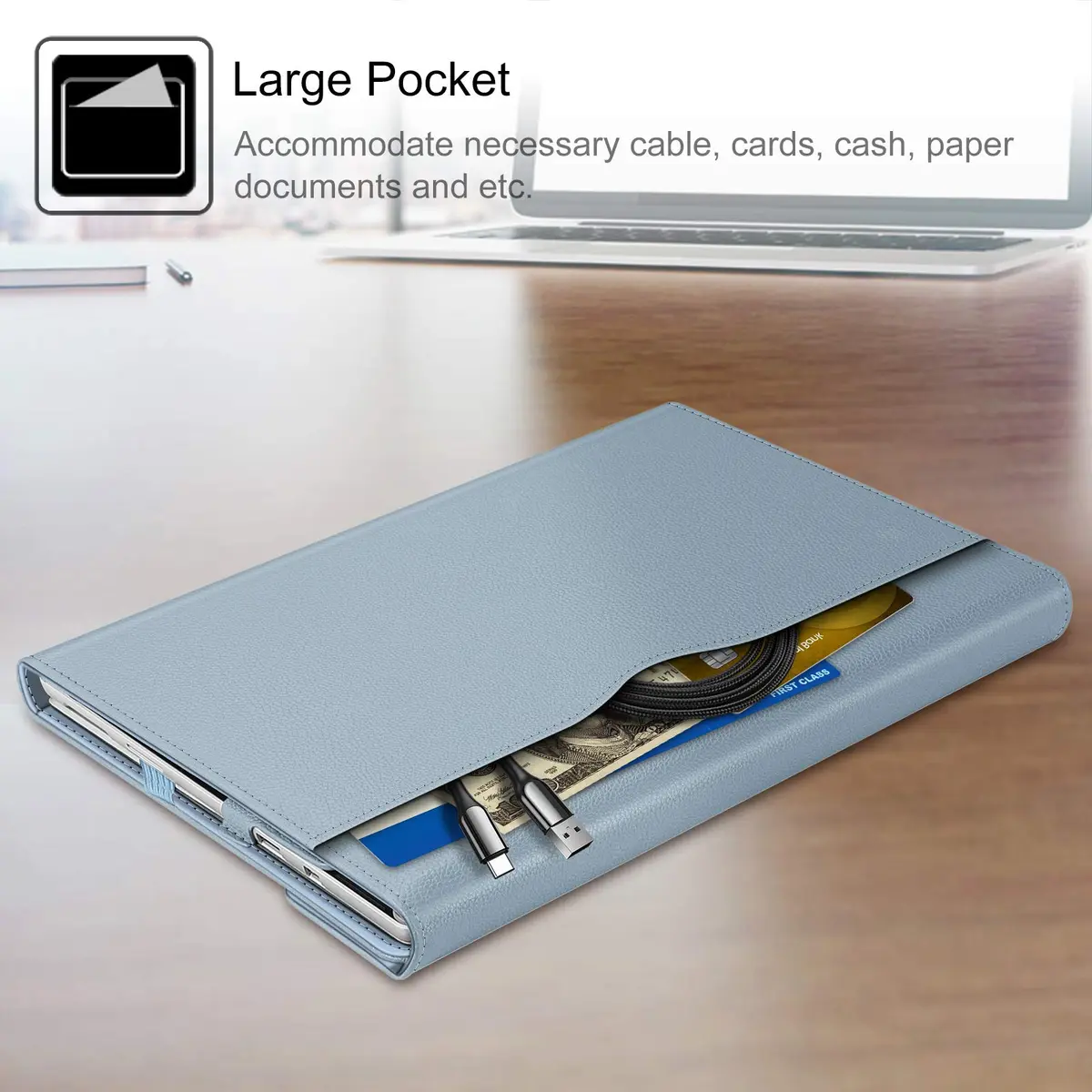 FINTIE Case for 12.3 inch Microsoft Surface Pro 7 Plus, Pro 7/6/5/4/3 | Multi-Angle PU Leather Cover - view 4