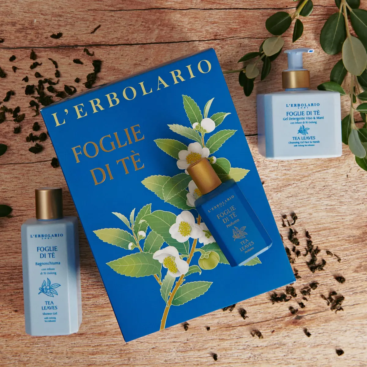 L'Erbolario Tea Leaves Face And Hand Cleansing Gel 8.5 Oz | Oolong Tea Infusion & Floral Scent, Sensitive Skin - view 2