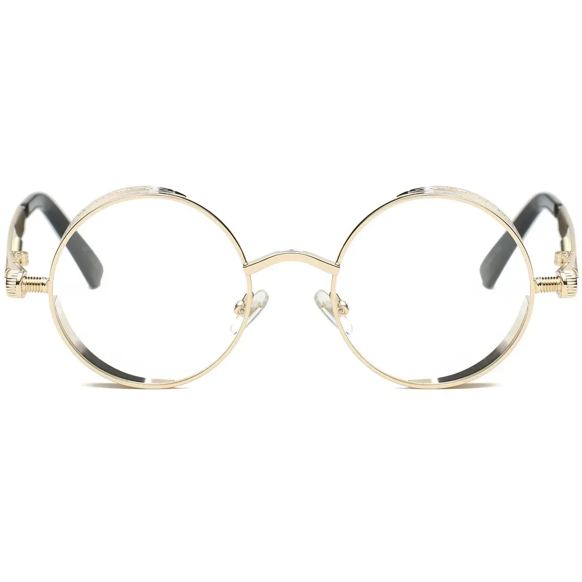 Dollger Vintage Steampunk Round Sunglasses 2 Pairs Pack | UV400 Protection for Men & Women - view 9