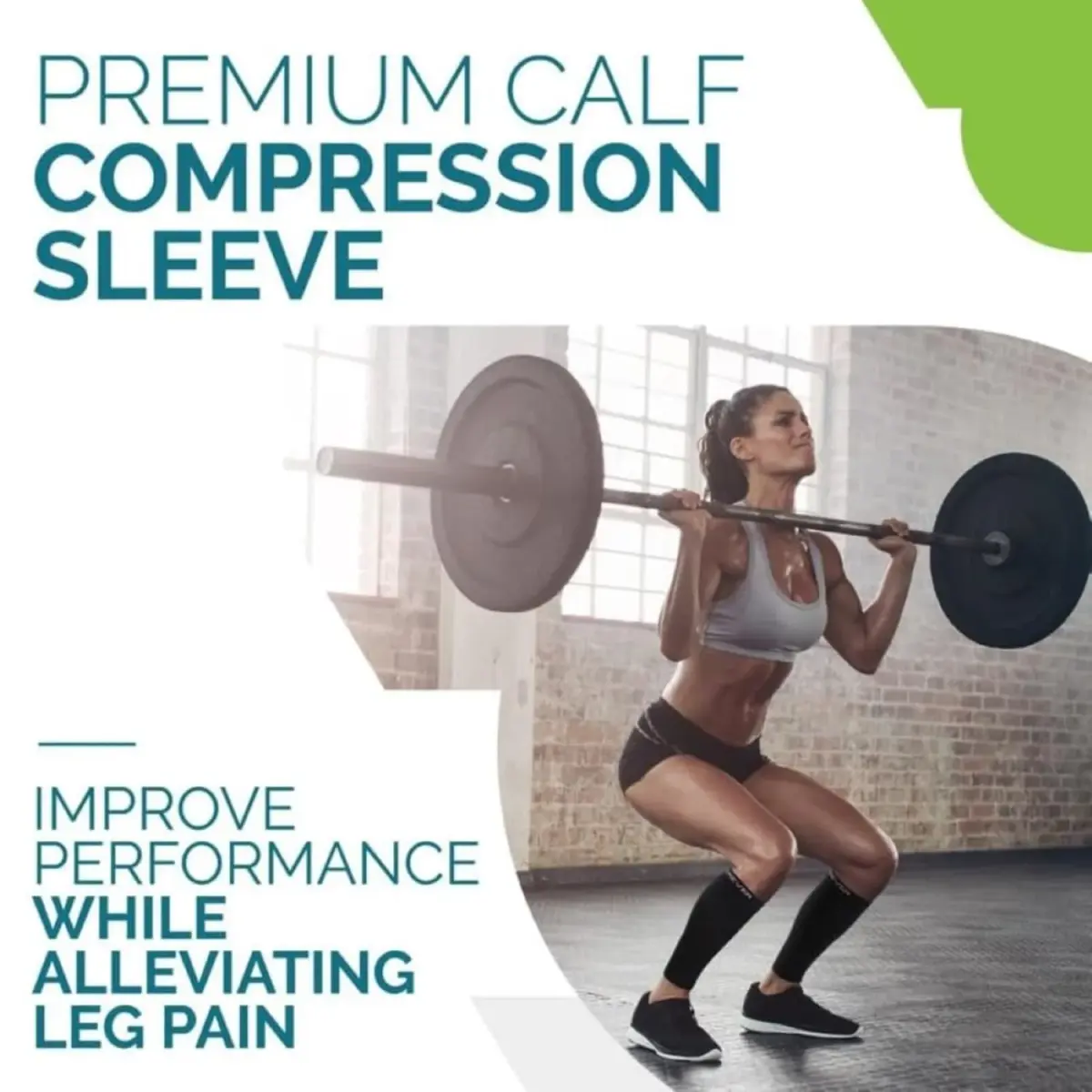 Run Forever Calf Compression Sleeve XX-Large Black | 20-30mmHg Graduated Compression for Pain Relief & Recovery - view 3