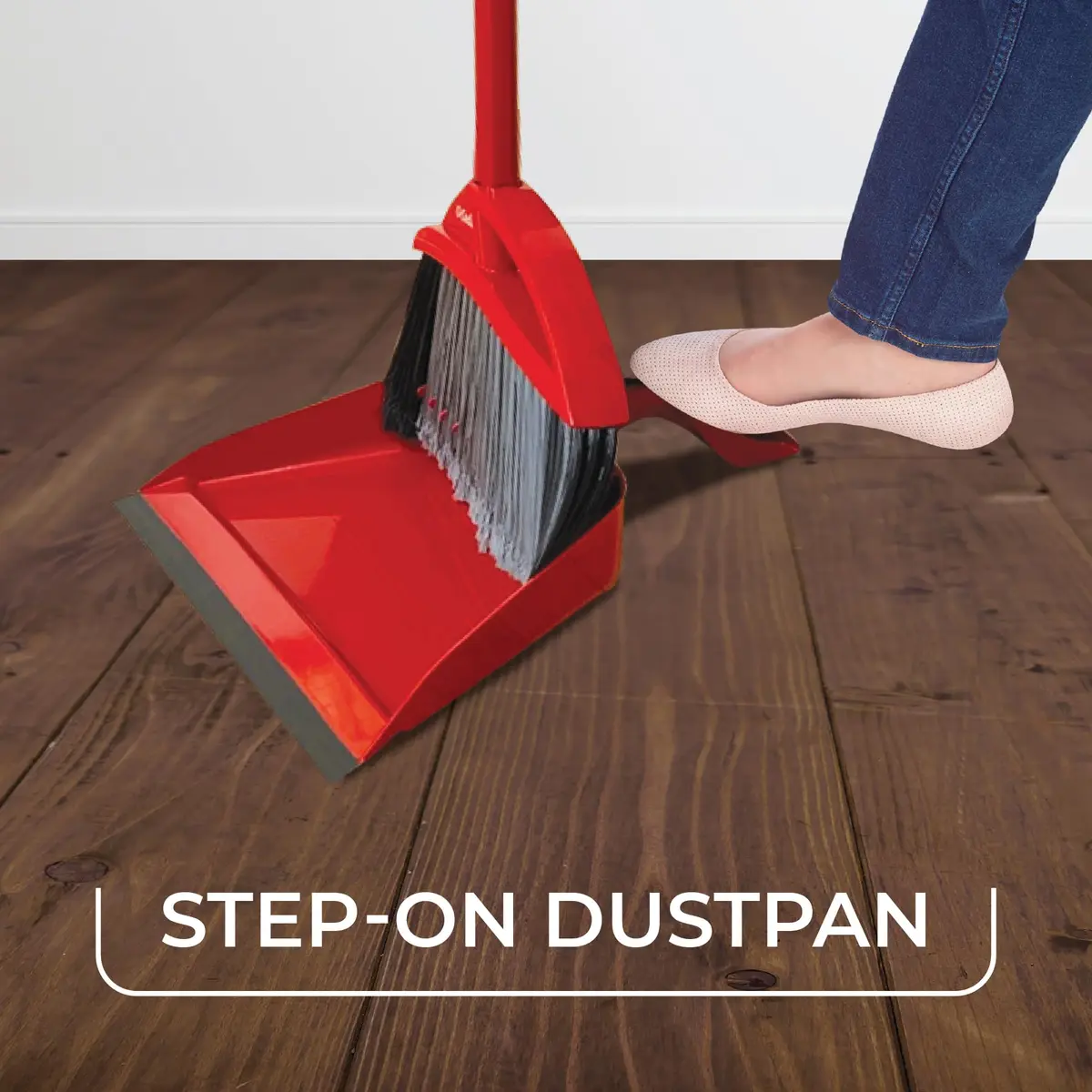 O-Cedar Pet Pro Broom with Step-On Dustpan | Removes Over 99% of Dust & Pet Hair | Quiet Cleaning Tool for Dog & Cat Owners - view 4