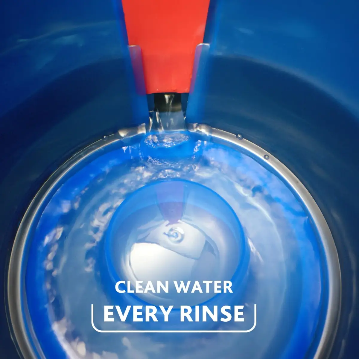 O-Cedar RinseClean Spin Mop & Bucket System with 3 Microfiber Heads | Cleans with Clean Water, Removes 99% Bacteria - view 3