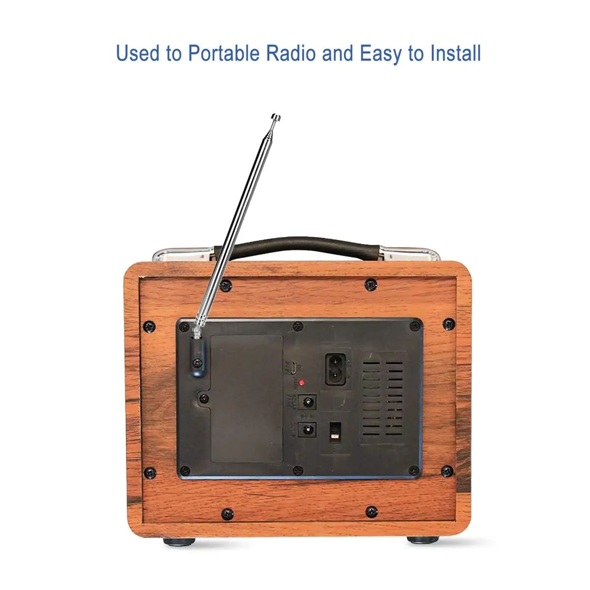 ENUODA Telescopic FM Antenna 17-76cm | Portable Radio & Home Stereo Receiver Compatible - view 4