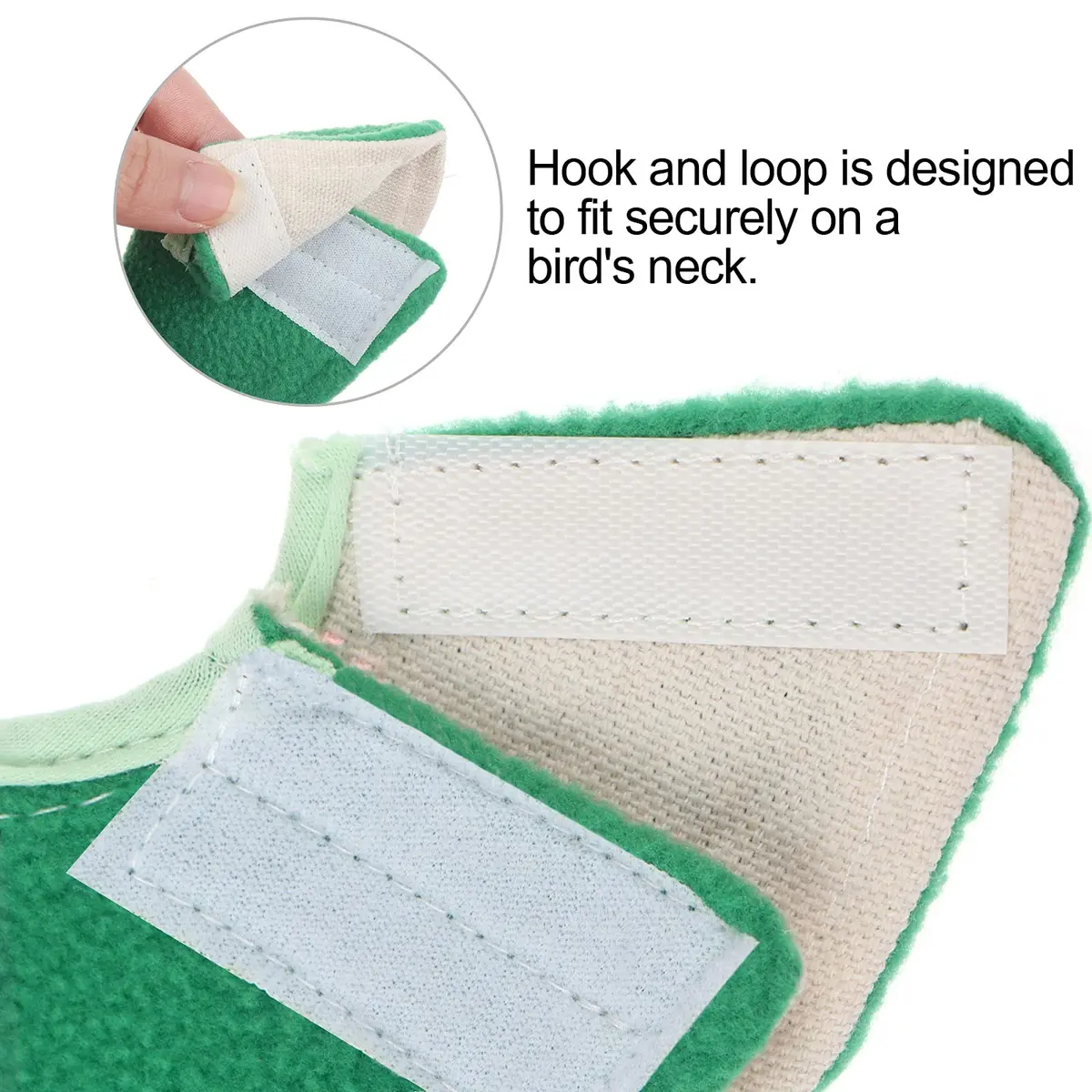 Haomian 4 Pack Soft Bird Elizabethan Collars for Small Parrots | Adjustable Cotton Recovery Cone (70-120 chars) - view 4