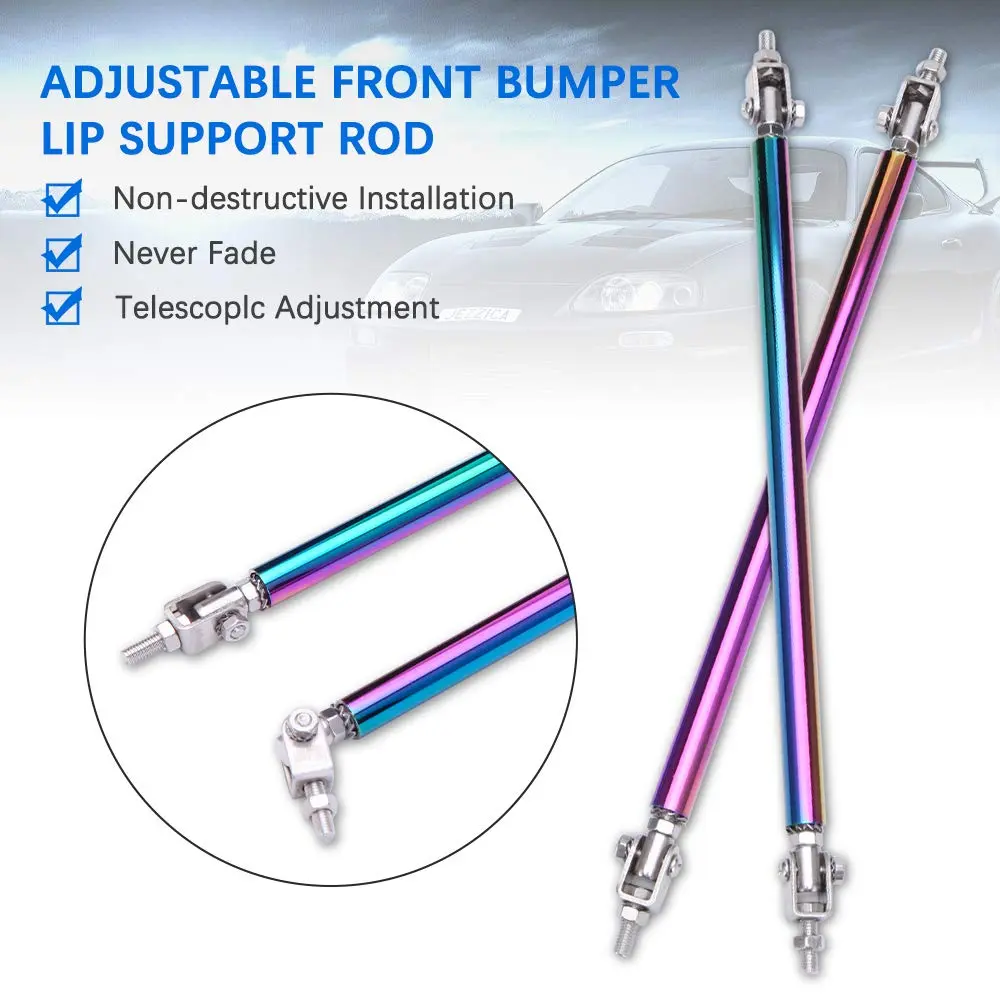 Rich Choices 2PCS Adjustable Splitter Strut Rods 8"-13" | Reinforce Front Lip & Diffuser (110 chars) - view 6