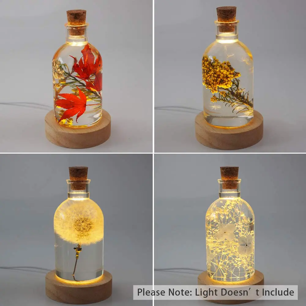 Wehous Resin Mold Bottle Shape with Wooden Stoppers | Epoxy Craft Decor (70-120 chars) - view 5