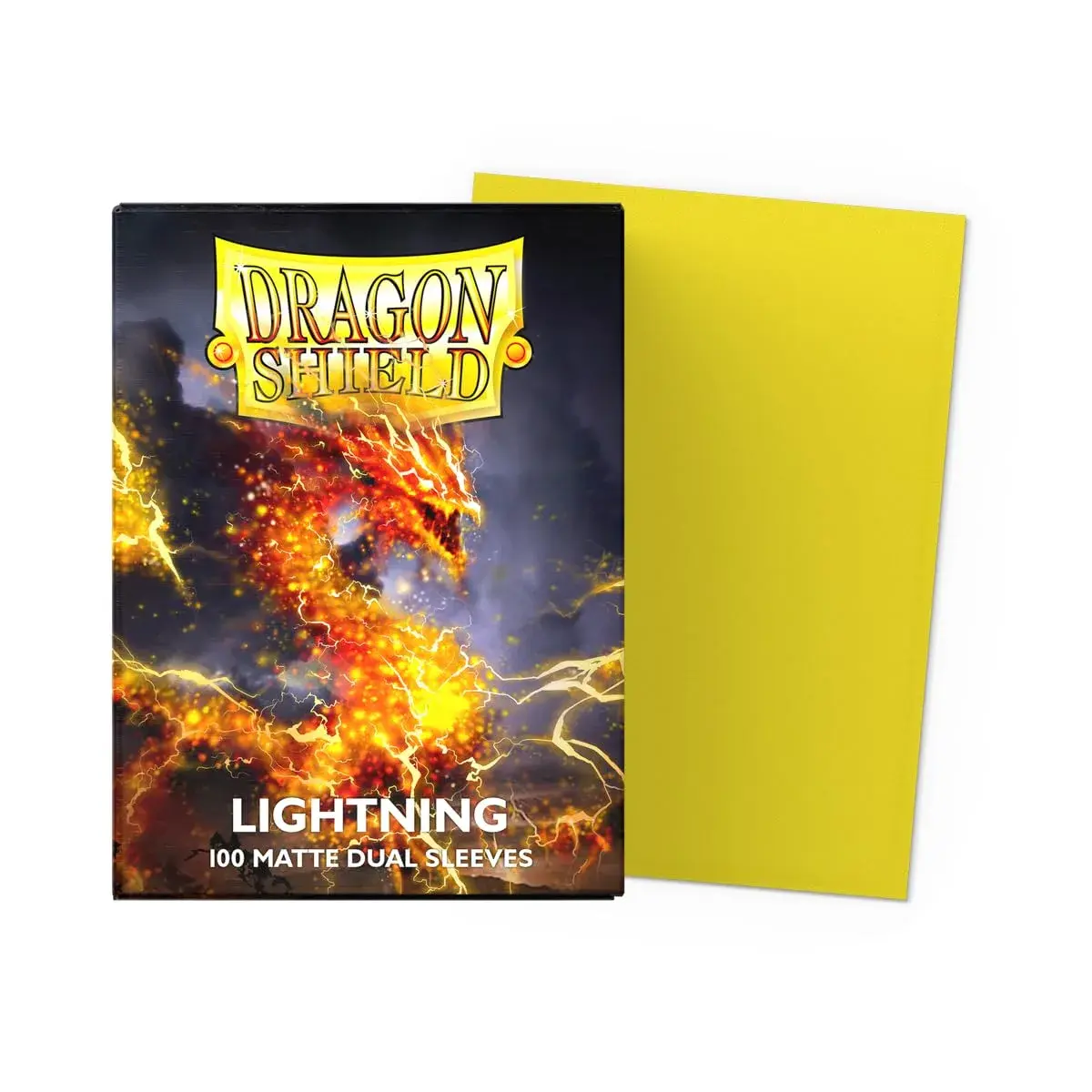 Dragon Shield Matte Dual Standard Size Card Sleeves Lightning 100 CT | Smooth & Tough Premium TCG Sleeves - view 2