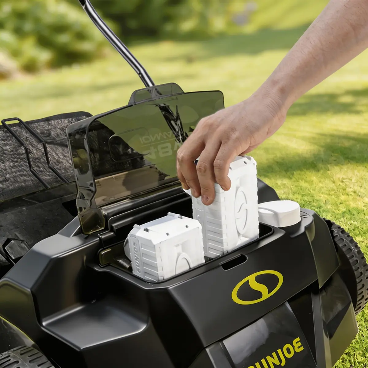 Sun Joe Cordless Scarifier & Dethatcher 24V-X2-DTS15 | 15-Inch, 48V Power, 5 Depth Positions - view 8
