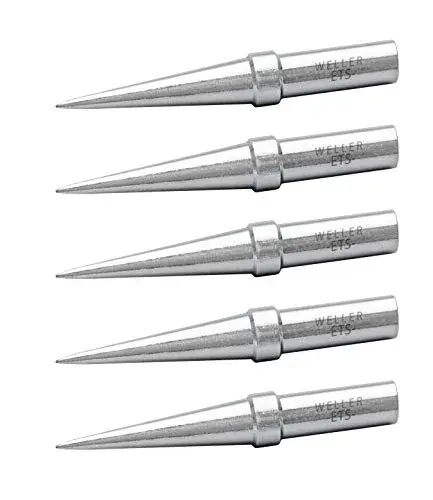 Weller Genuine ET Soldering Tips (TETS-5) Conical 0.4mm | 5-Pack for WE1010 Station - main product image