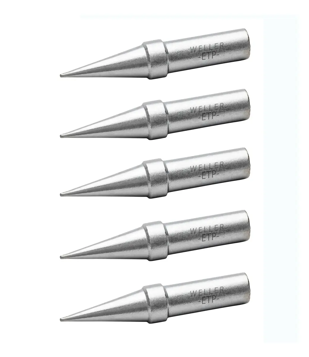 Weller ETP-5 Soldering Tip Set | 5 PCS Conical 0.8mm (0.031") - main product image