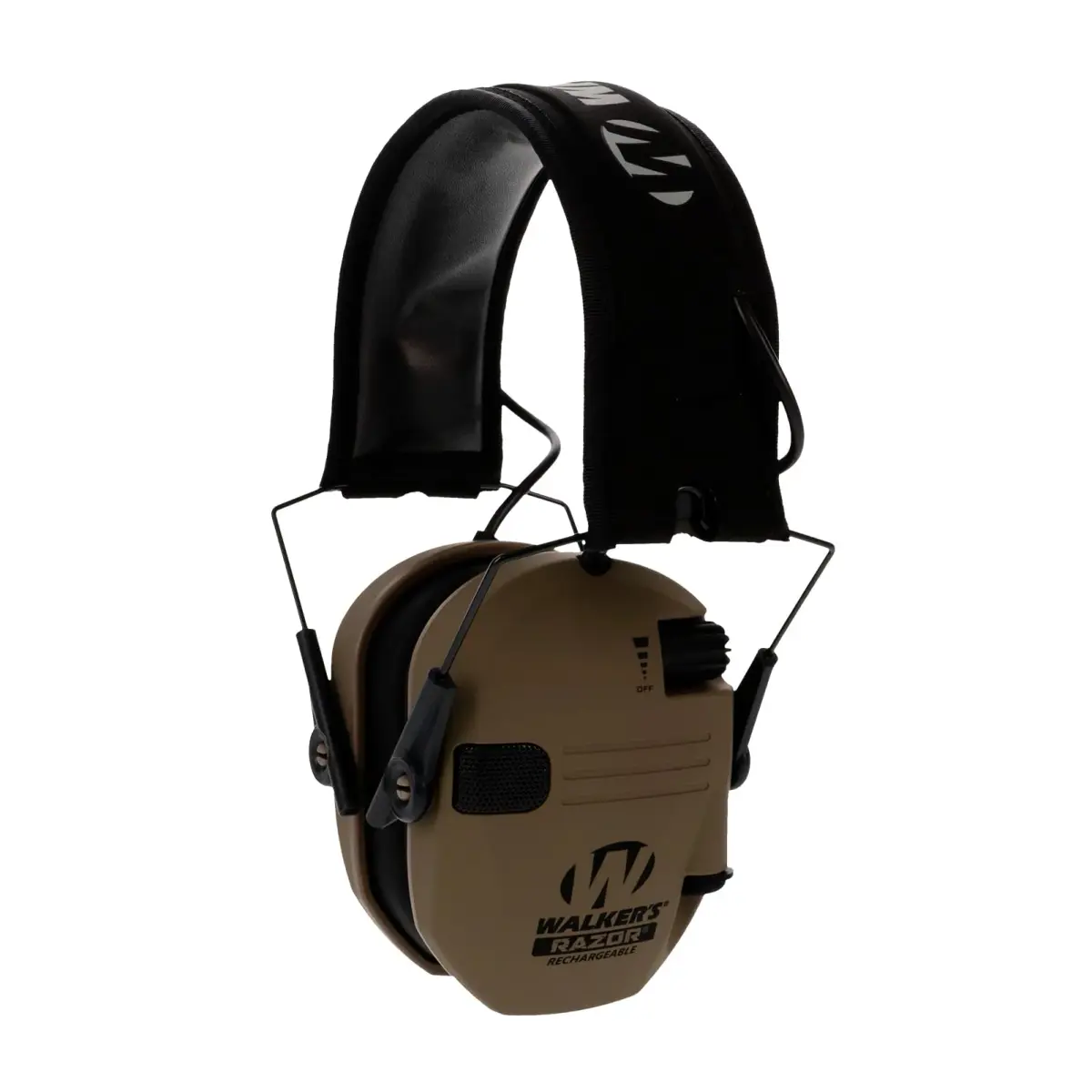Walker's Razor Rechargeable Electronic Earmuffs FDE | 21dB Noise Reduction Rating - main product image