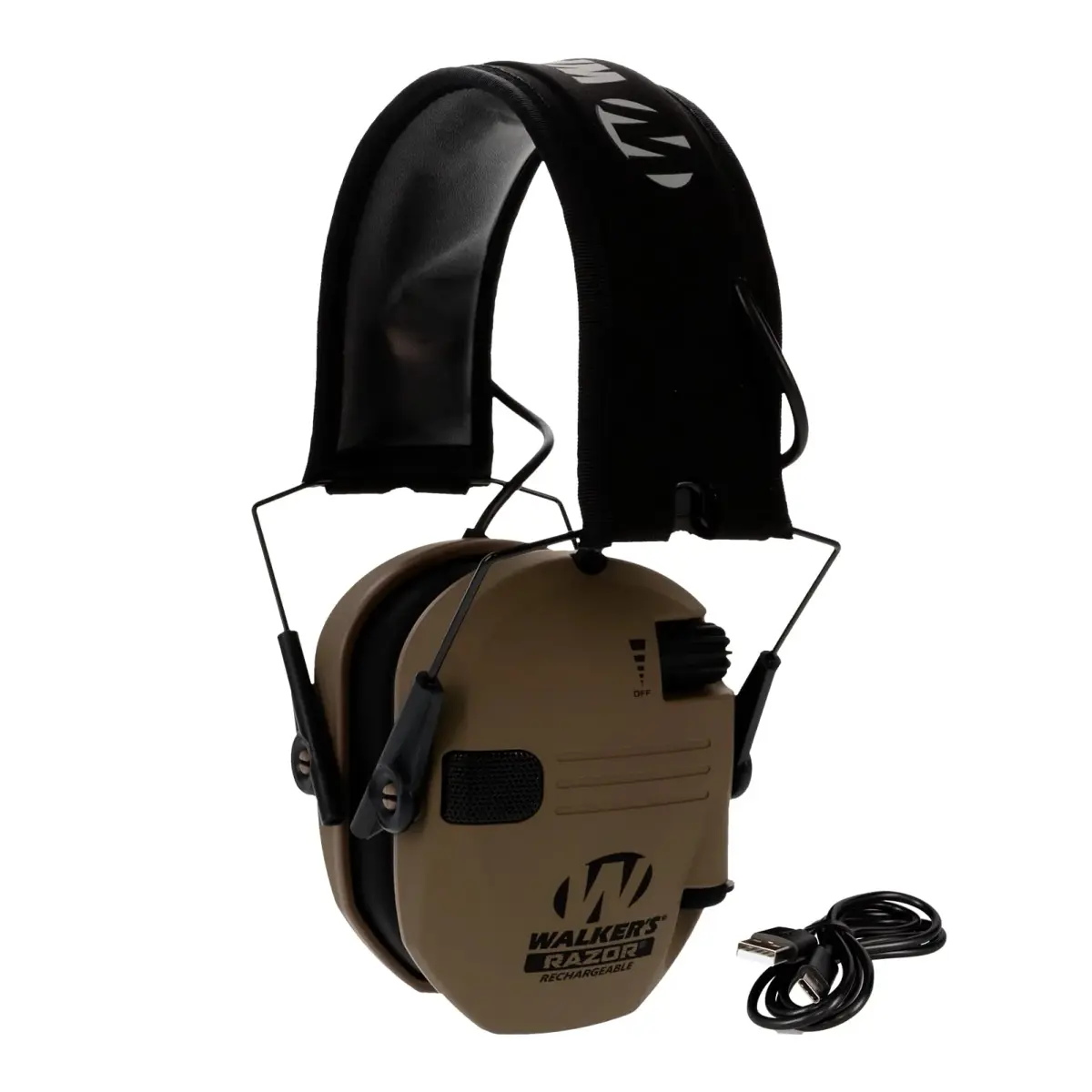Walker's Razor Rechargeable Electronic Earmuffs FDE | 21dB Noise Reduction Rating - view 3