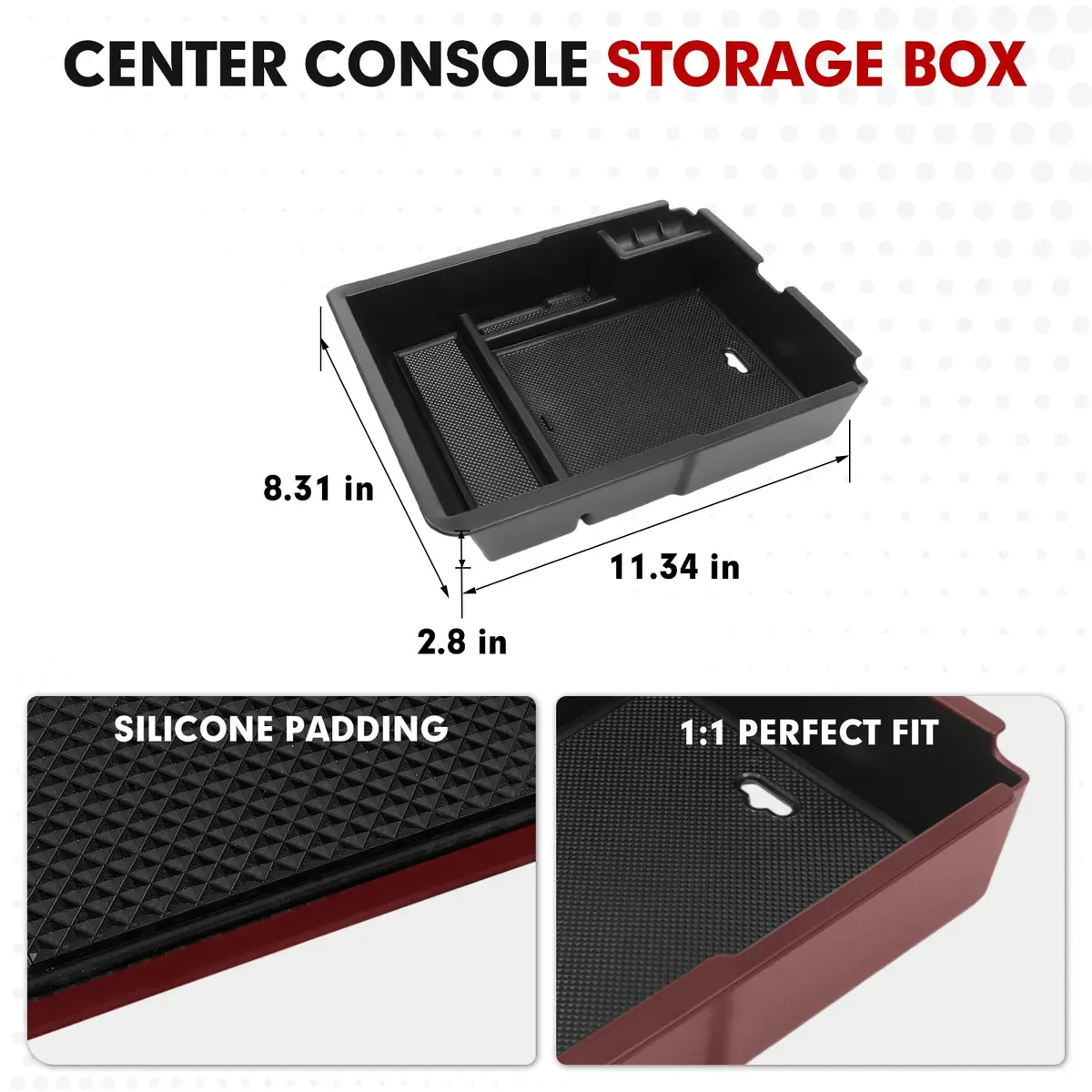 Autorder Center Console Organizer for Kia Sorento 2021-2026 | Durable ABS Plastic Storage Box - view 5