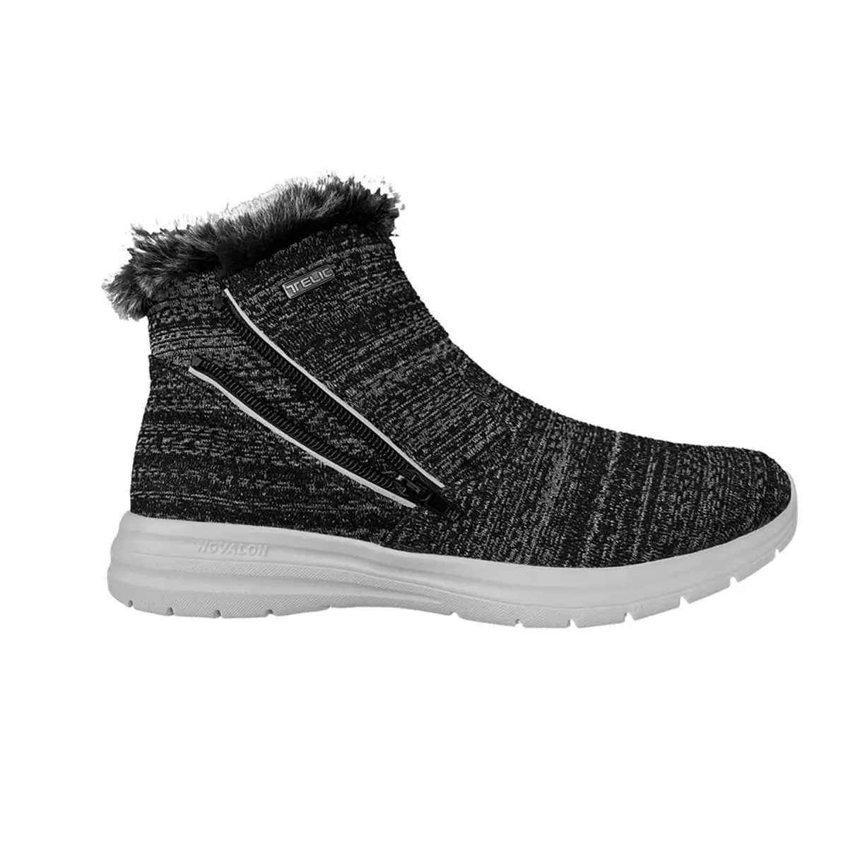 Telic Women's Apres-Ski Recovery Boots, Granite, Size 6 | Supportive Novalon Material & Ankle-High Comfort - main product image