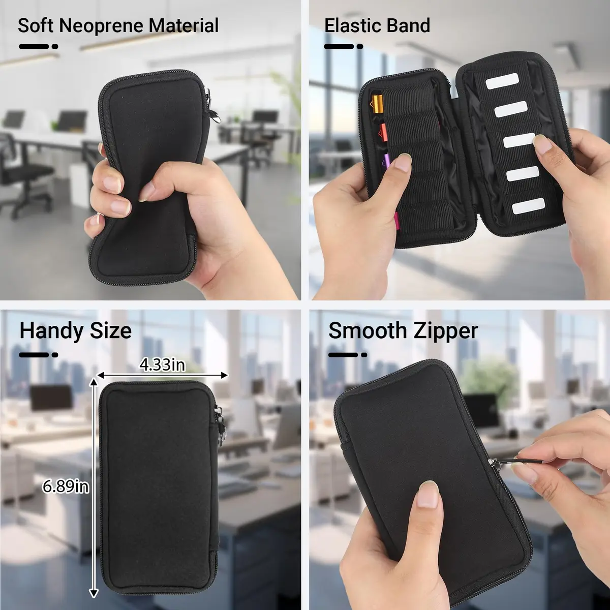 vellgo USB Flash Drive Case with 10 Slots | Portable Organizer for USB Memory Sticks - view 5
