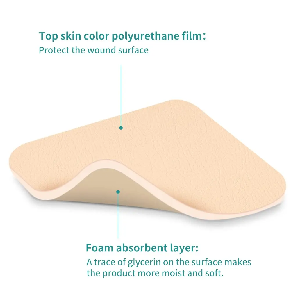 Dimora Foam Dressing 4x4 Inch | Highly Absorbent Waterproof Wound Care Pad - view 3
