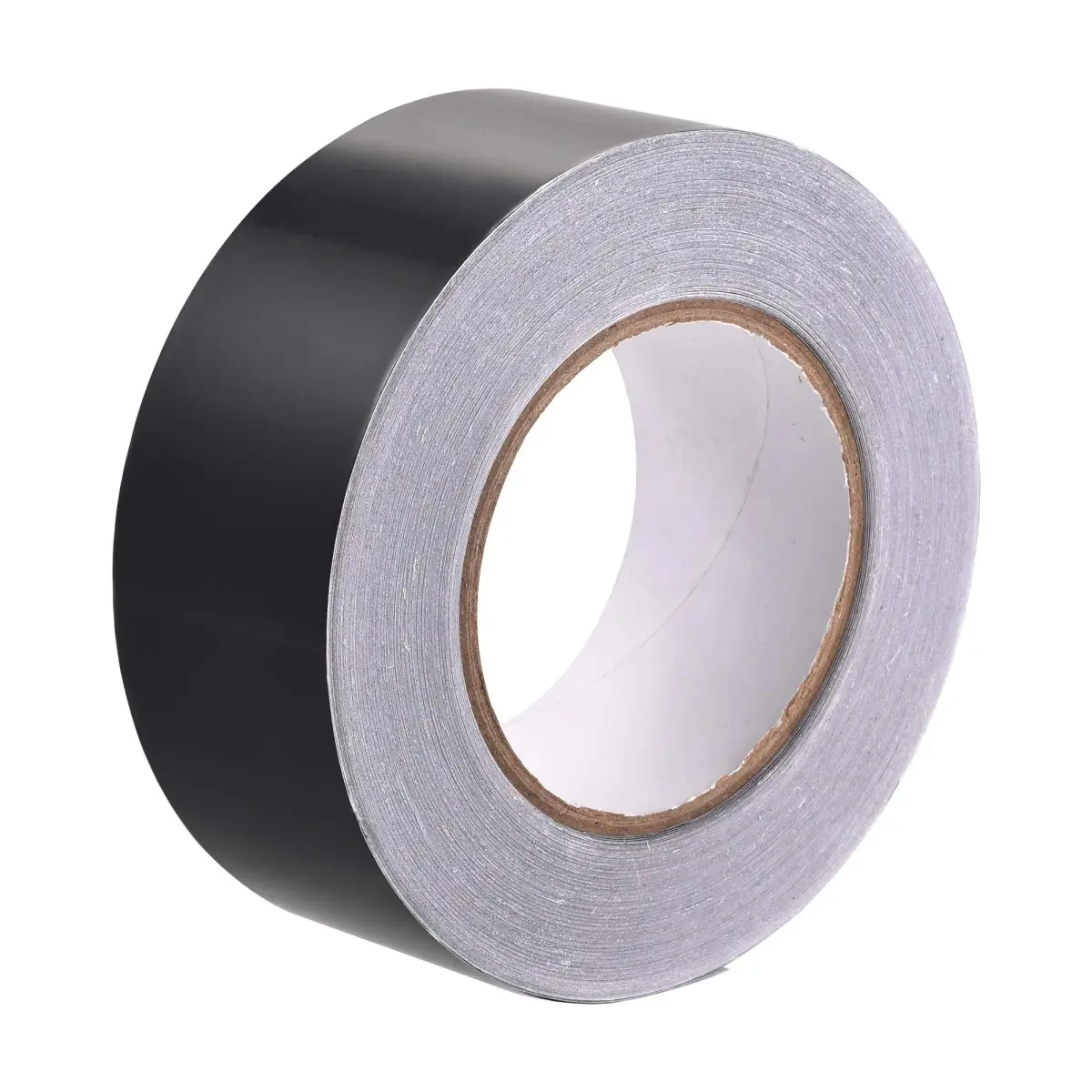 uxcell Black Matte Aluminum Foil Tape 50mm x 50m (164ft) | HVAC Sealing & Patching Tape - main product image