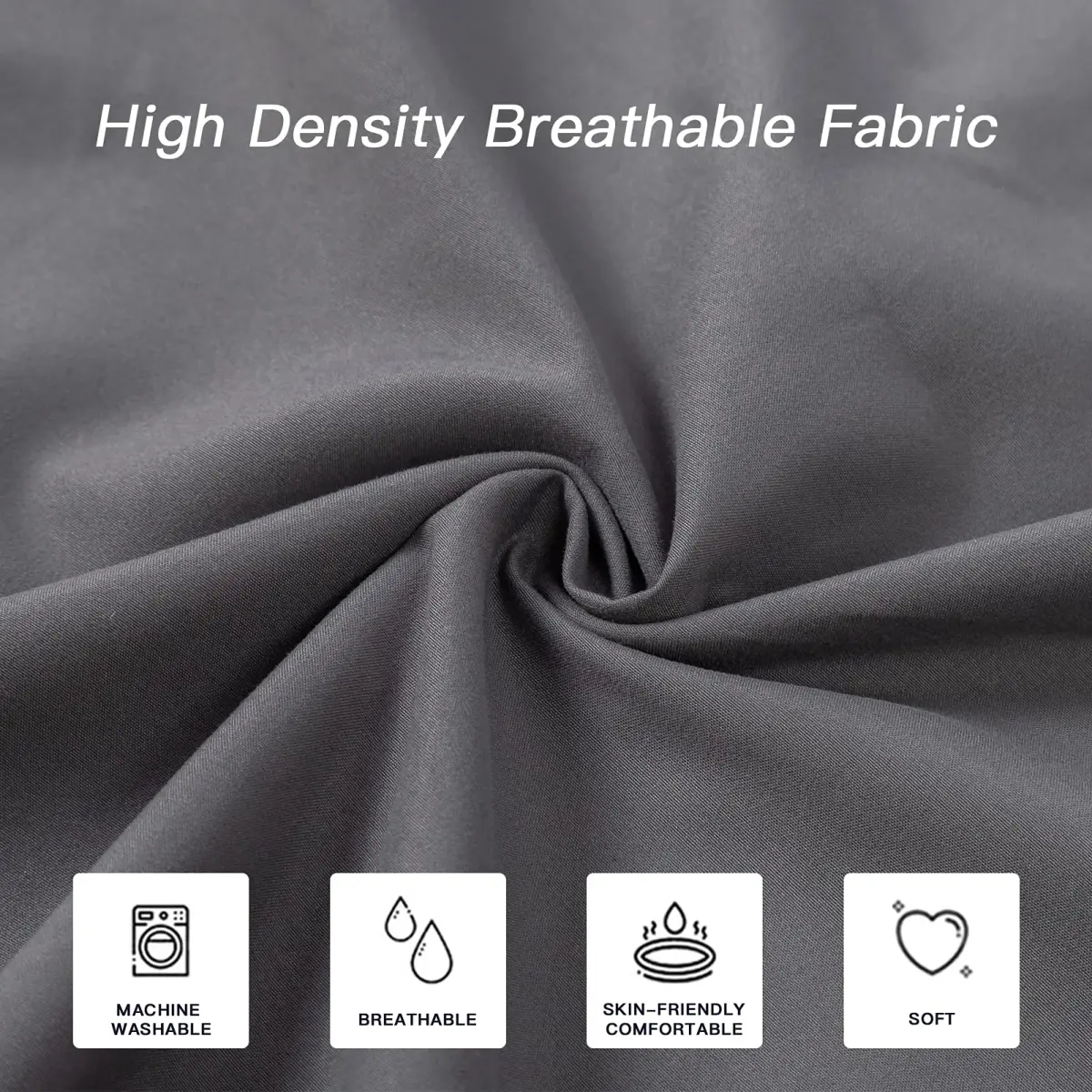 DOWNCOOL Luxury Full Body Pillow Insert with Cover 54"x20" (137cmx51cm) | Breathable Microfiber Pillow for Side Sleepers - view 4