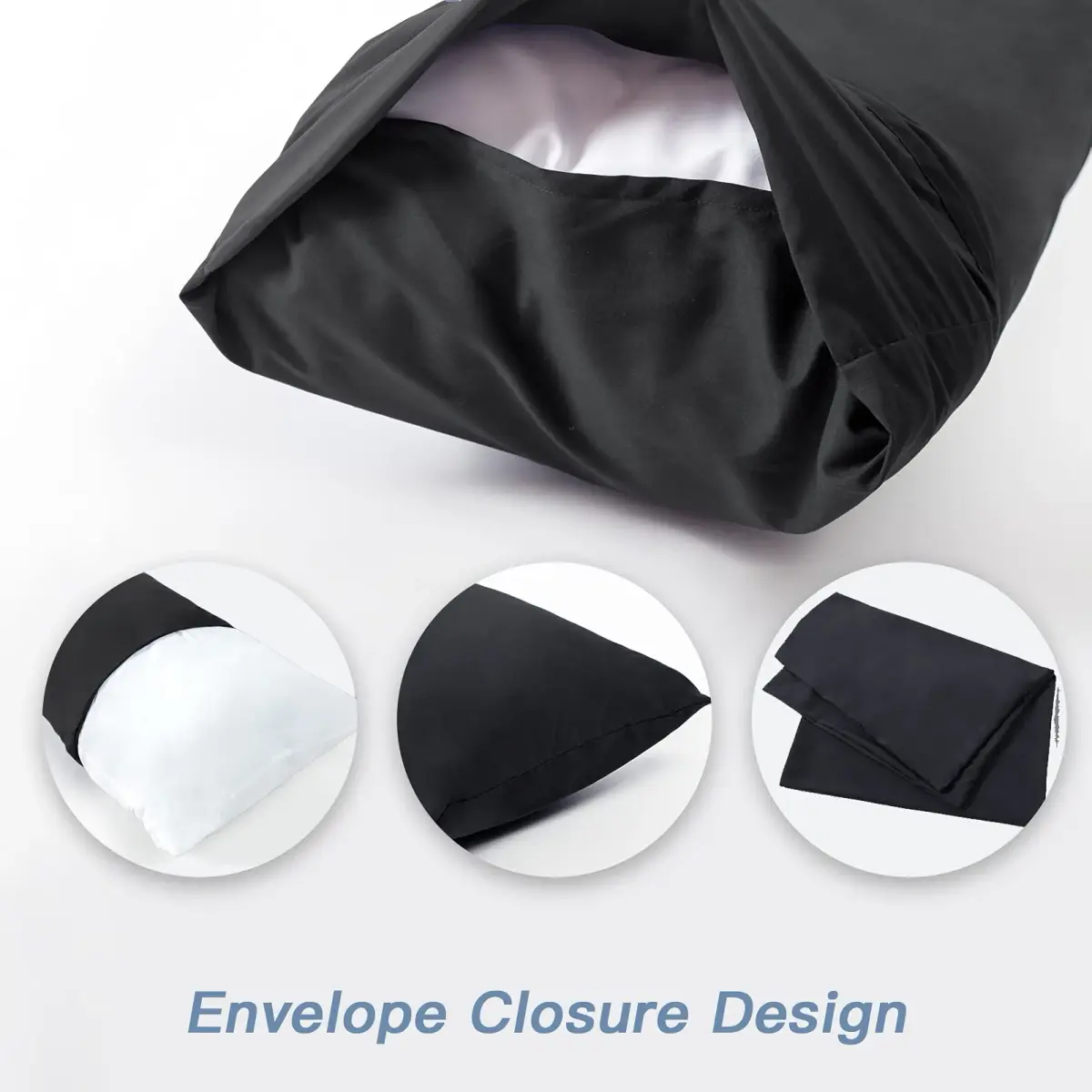 DOWNCOOL Luxury Full Body Pillow Insert with Cover 54"x20" | Soft, Breathable, and Supportive for Side Sleepers - view 5