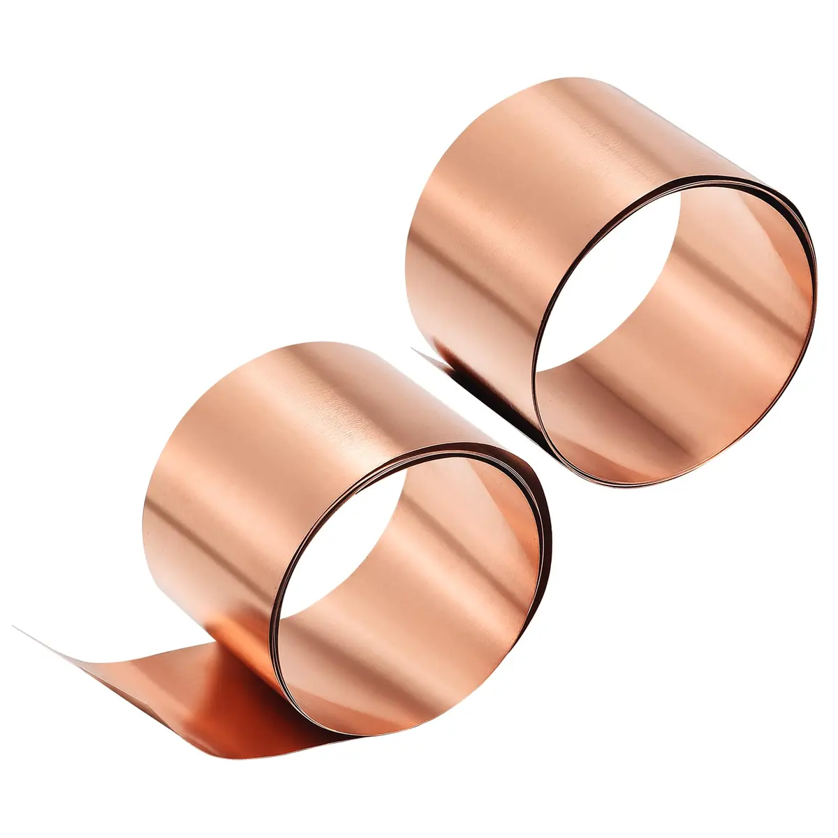 uxcell Copper Sheet Roll 0.1mm x 1000mm x 50mm | Pure Copper Foil Plate for DIY & Industrial Use - main product image