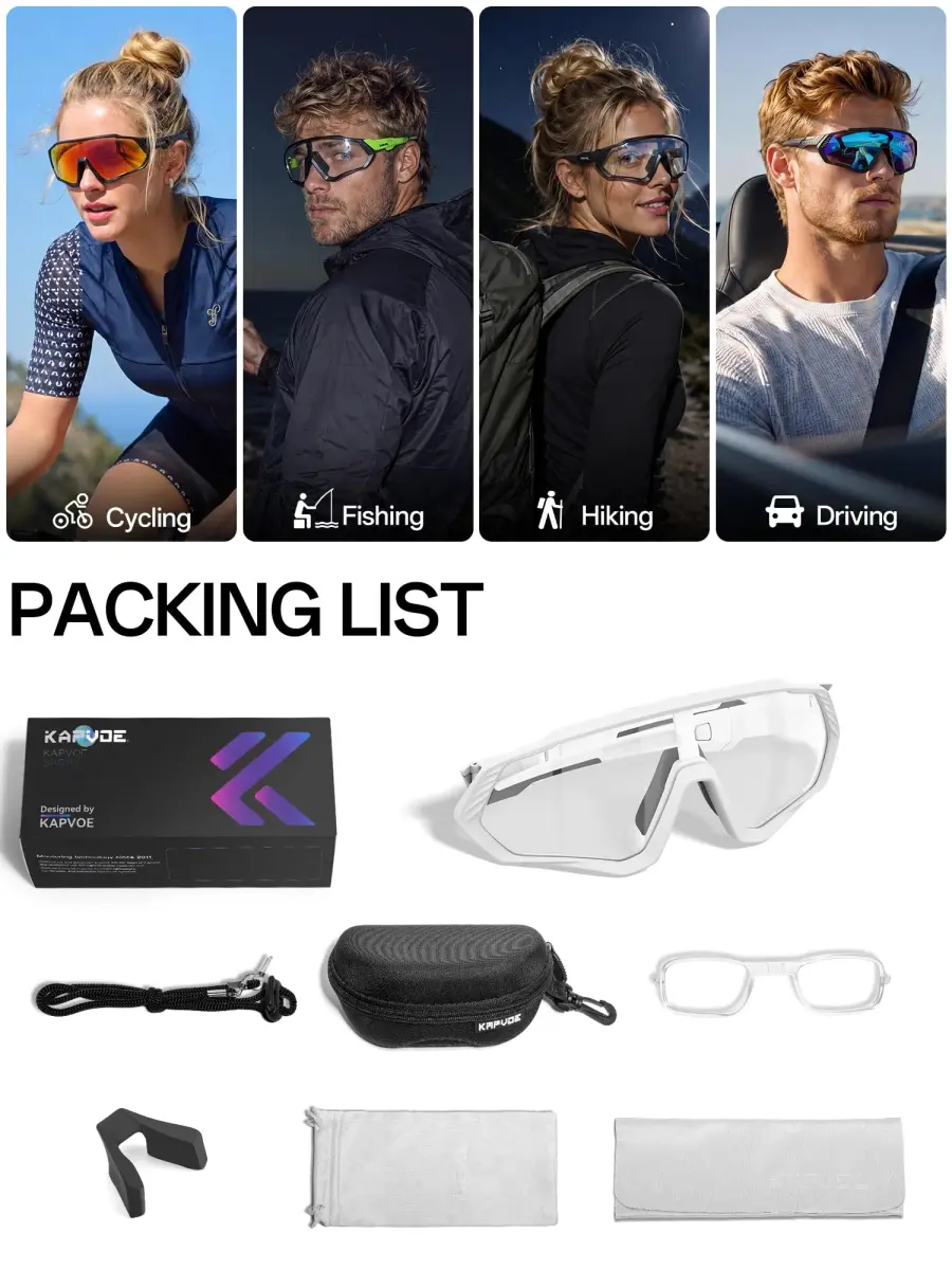 KAPVOE Photochromic Cycling Glasses K9408 | UV400 Protection - view 6