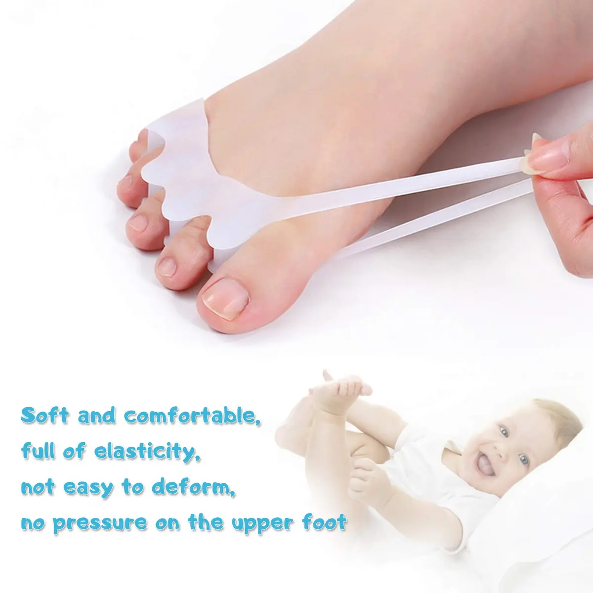 ERSANLI Children’s Gel Toe Separator & Bunion Corrector 2 Pcs | Supports Natural Toe Alignment for Kids - view 3