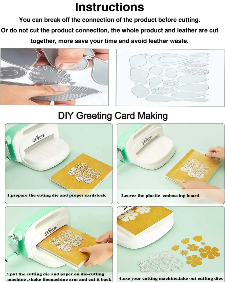 SunnyKids Circle Flowers Lace Metal Cutting Die Cuts 11.2cm (4.41in) | DIY Card Making Stencils for Papercrafts - view 5