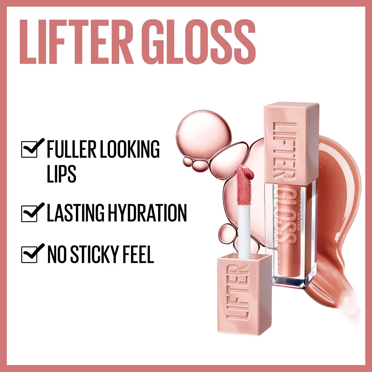 Maybelline Lifter Gloss Hydrating Lip Gloss With Hyaluronic Acid, Brass, 0.18 Fl Oz (Pack of 2) | High Shine & Fuller Look - view 2