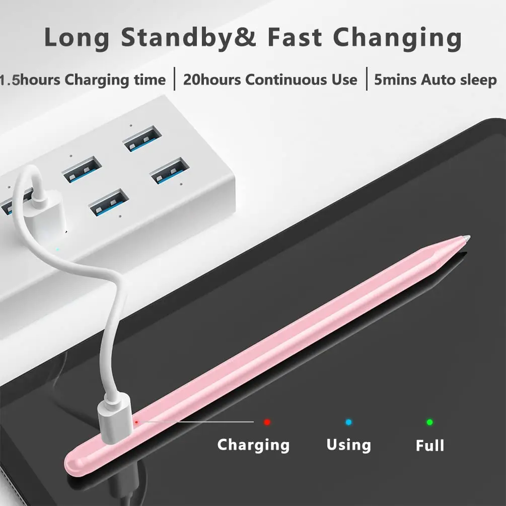 XIRON Stylus Pen for iPad 2018-2026 | Palm Rejection & Fast Charging (70-120 chars) - view 6