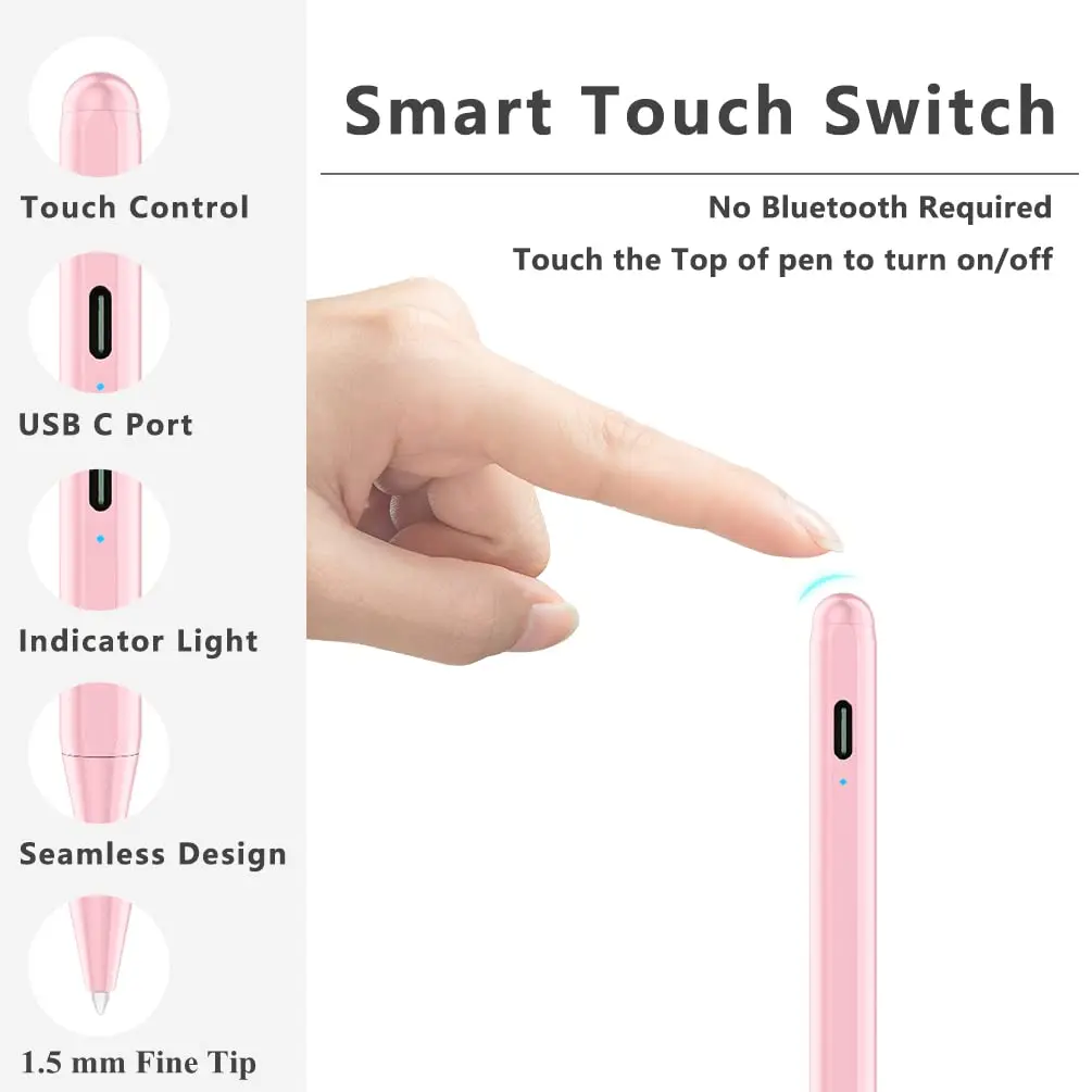 XIRON Stylus Pen for iPad 2018-2026 | Palm Rejection & Fast Charging (70-120 chars) - view 4