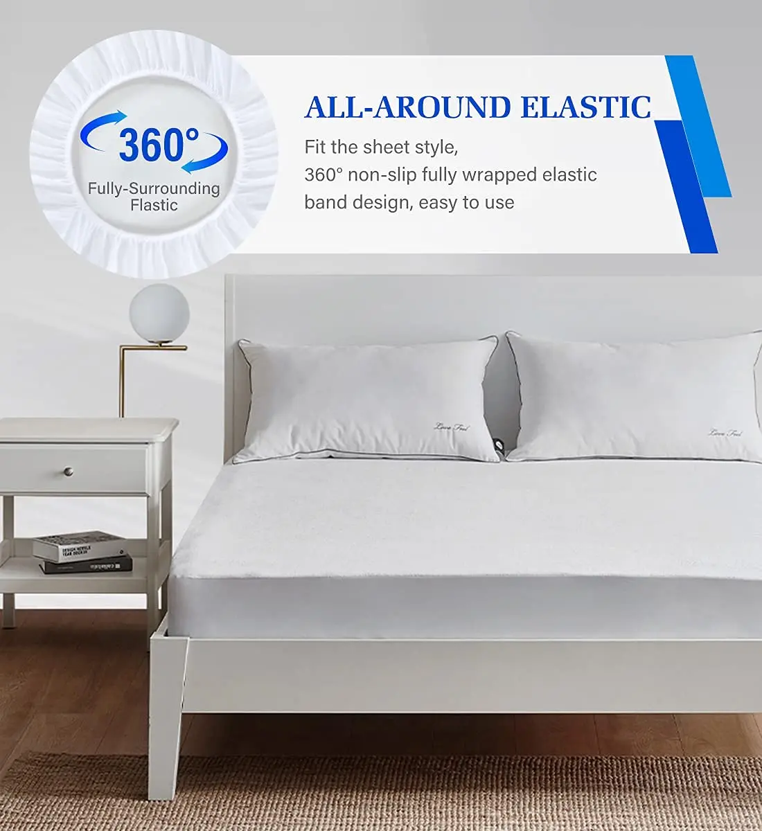 Artivestion Queen Mattress Protector Waterproof Breathable Terry 60" x 80" | Soft, Durable & Breathable - view 6
